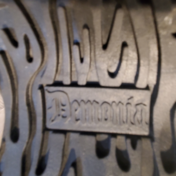 DEMONIA PATENT STACK PLATFORM BOOTS - Picture 7 of 16